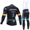 Cykeltøj Langærmet + Bib Cykelbukser 2020 Astana Pro Team N002